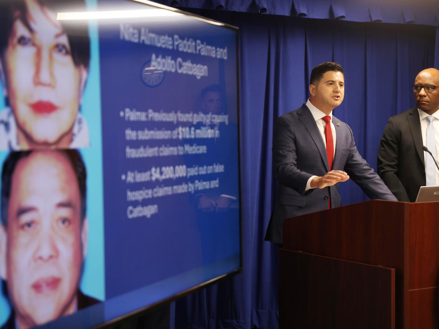 SoCal hospice owners bilked taxpayers for millions in false claims, federal officials say